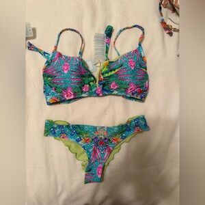 Luli Fama Multicolor Bikini Set